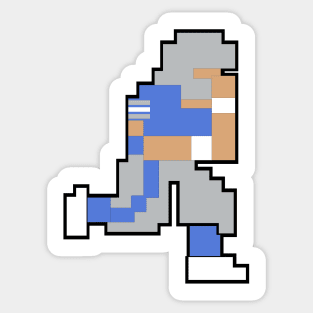 Tecmo Bowl Detroit 8-bit DET Sticker